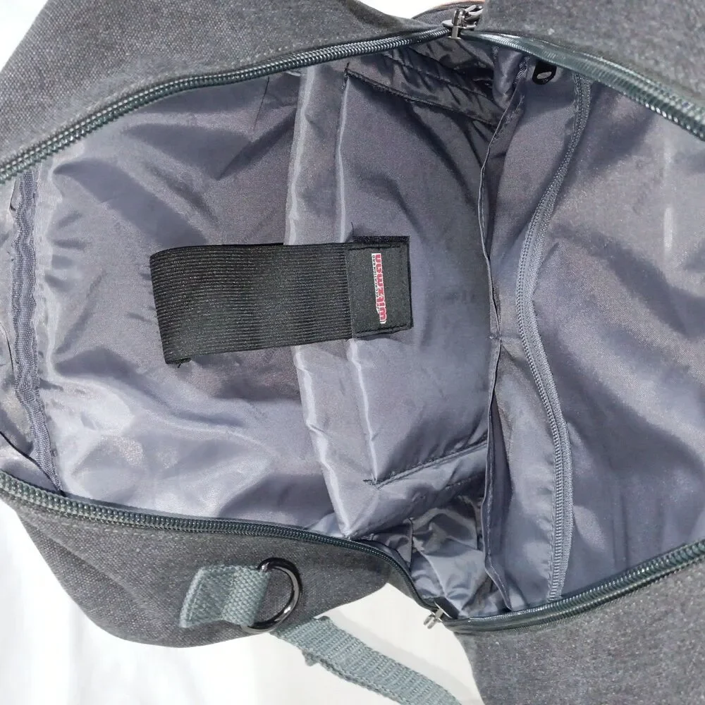 WITZMAN Canvas Travel Backpack for Men Large Laptop Upgraded/19 inch, Charcoal